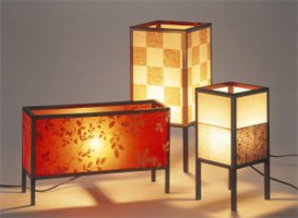 Photo of Edo decorated hand-made papers: Lamps