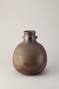 Photo of Yu Fujiwara, Vase with ruiza bossed decoration, Bizen type