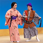 Photo 1: Ryukyu performing arts shown on stage