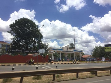 Picture of main entrance to Kenyatta University