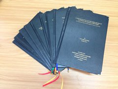 Picture of graduation theses of the first class