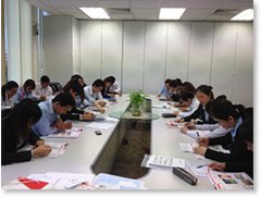 カンボジア大手銀行への企業派遣日本語コースの写真