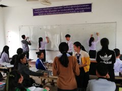 Pictutre of having fun using games for study in the classroom