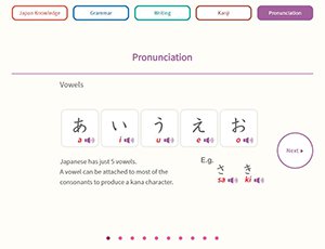「Pronunciation」画面の画像