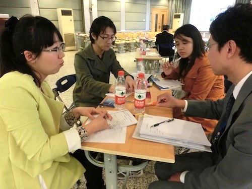 合肥地域の短期大学の教師が集まる日本語教師研修会の写真