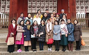 中国中等学校日本語教師研修の集合写真
