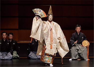 Photo of the Noh play Funa-Benkei in Malaysia