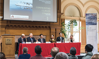 Photo of the symposium held at the Walter H. Shorenstein Asia-Pacific Research Center, Stanford University, on October 20, 2017