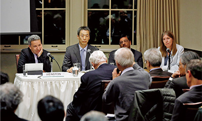 Photo of the public forum held at the Center on Japanese Economy and Business/School of International and Public Affairs, Columbia University, on November 10, 2017