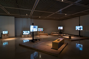 Photo of exhibition of The Breathing of Maps: Transformations of the Geo-Body