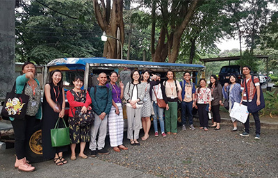 Group photo taken during a training visit to Manila, Philippines as part of the human resource development project