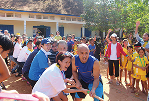 Photo of a field day held in Cambodia by Hearts of Gold