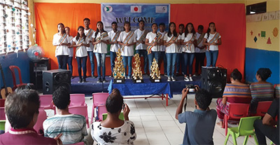 Photo of the First Japanese Singing/Reading Contest in Timor-Leste