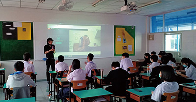 Photo of the support for online class in Thailand