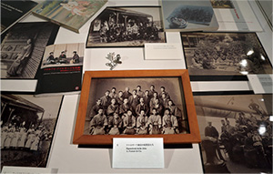 Photo of "Yokohama Shashin" exhibited at the Japan Cultural Institute in Rome