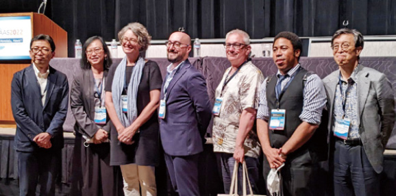 Photo of speakers at the AAS Annual Conference special panel session, a JF 50th-anniversary activity