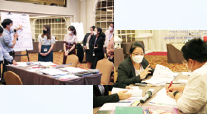 Two photos of Leader Japanese-Language Teacher Training in Secondary Education in Thailand