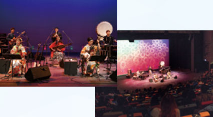 Two Photos of the Look East Policy 40th Anniversary Event: Min'yo - Music Concert of Japanese Songs