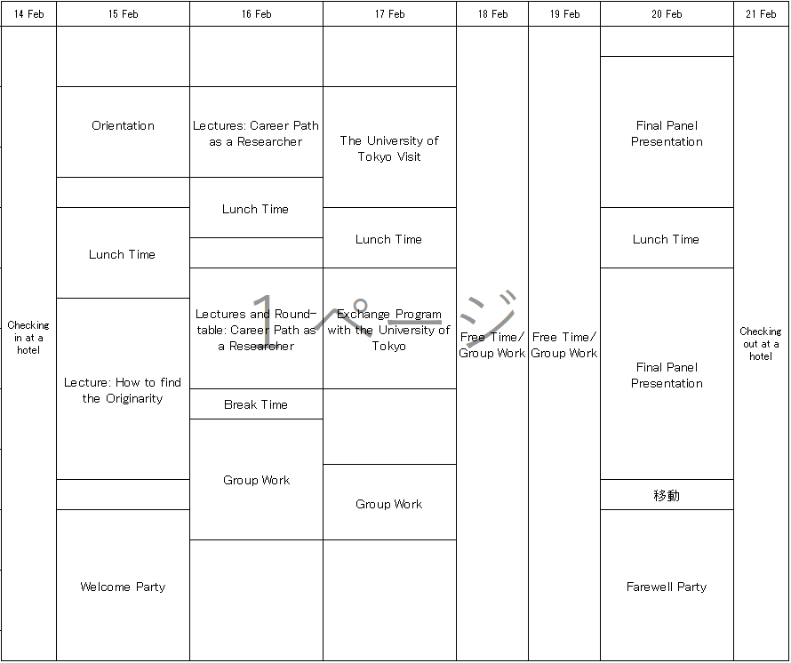 timetable