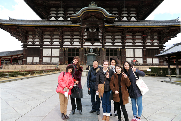 Photo of Group B visit: Touring Todaiji Temple on February 27, 2020