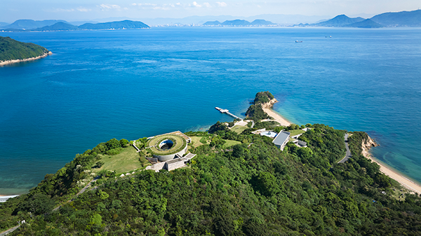 Benesse House as seen from the air