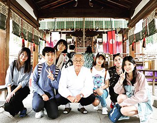 日本各地で学ぶロシアの学生の写真