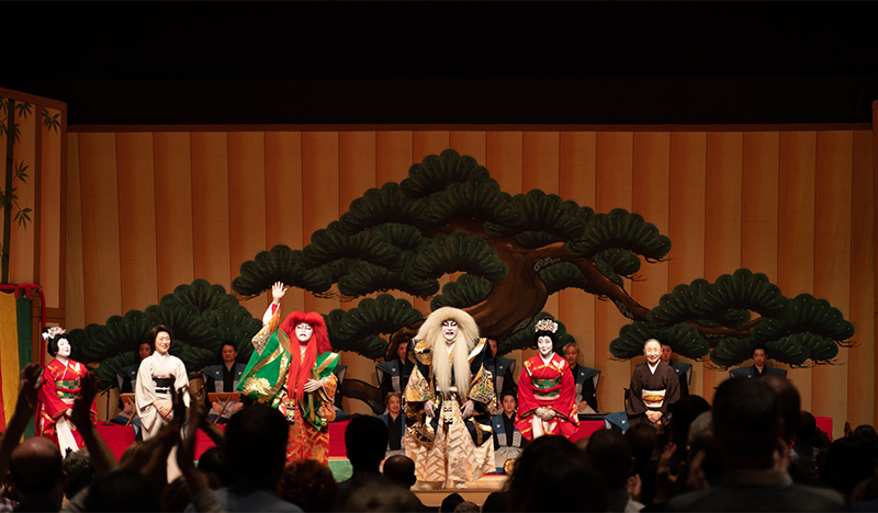 『連獅子』にて胡蝶を演じた、坂東はつ花さんの写真