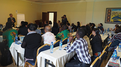 エチオピアで開催された「第1回アフリカ日本語教育会議」の写真