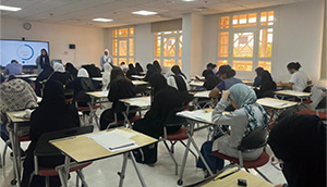サウジアラビアでの日本語能力試験（JLPT）会場の写真