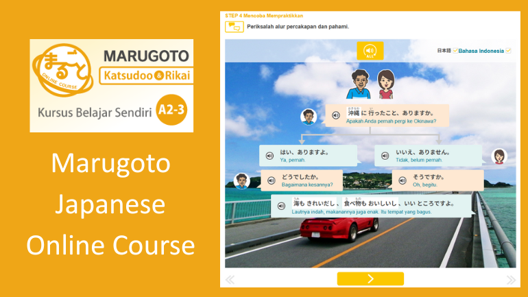 Screenshot of the Indonesian language page.