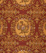 Purple Brocade with Round Phoenix and Arabesque Pattern