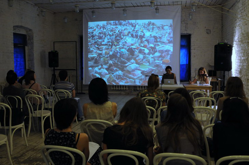 Photo of Lecture by Ms. Shoko Fukuya (Tohoku Institute of Technology)