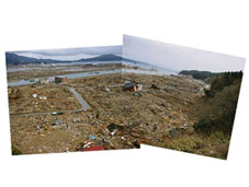 Photo of Imaizumi area of Kesencho, Rikuzentakata.