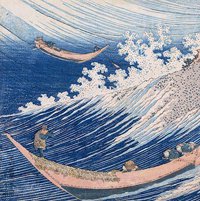 Photo of artwork by Hokusai