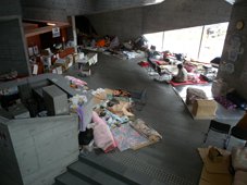 Photo of evacuation shelters