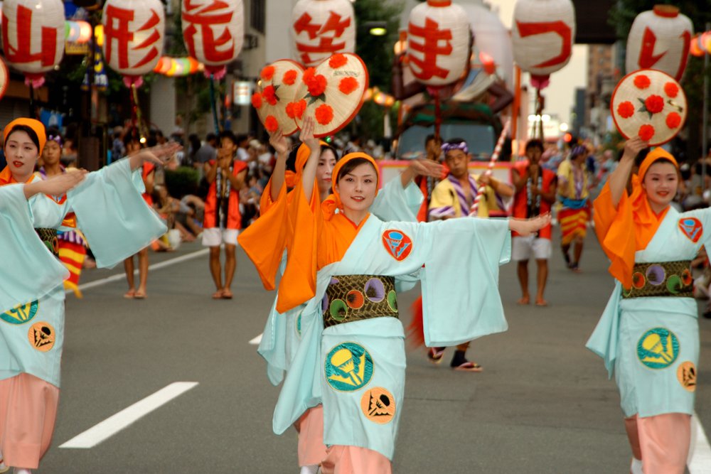 山形花笠まつりの写真