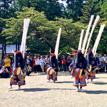 photo of Gyozan-ryu Mitobe Deer Dance (Shishi Odori) Preservation Group (Minamisanriku-cho, Motoyoshi-gun, Miyagi Prefecture)