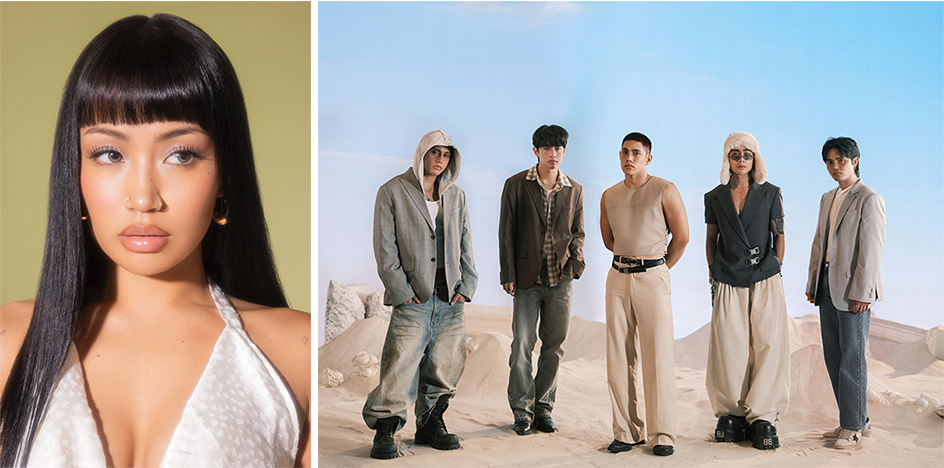 出演者左：RIEHATAと、右：SB19ポートレート