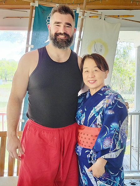 Jason Kelceさんとツーショット