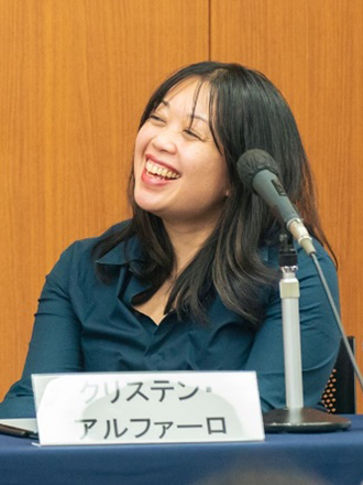 photo of Kristen Alfaro during the talk session