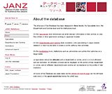 Japanese Studies Database for Australia & New Zealandのウェブページ画面