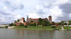 Image of Wawel Castle as seen from the classroom window