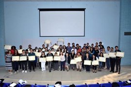 The picture of closing Ceremony of the 10th Central American and Caribbean Japanese-Language Education Seminar 