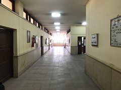 The picture of deserted corridors at university 2