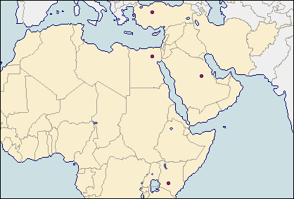 中東・アフリカの地図