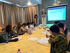 The picture of scene from the Ghana Association of Japanese-Language Teachers Seminar