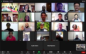 第13回ケニア日本語弁論大会オンラインの様子の写真