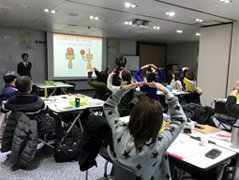 冬季中等学校日本語教師集中研修の様子