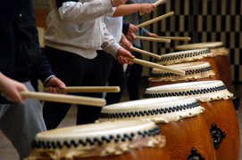 The picture of Wadaiko drumming at Explore Japan