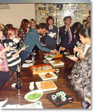 コース後の会食会の写真